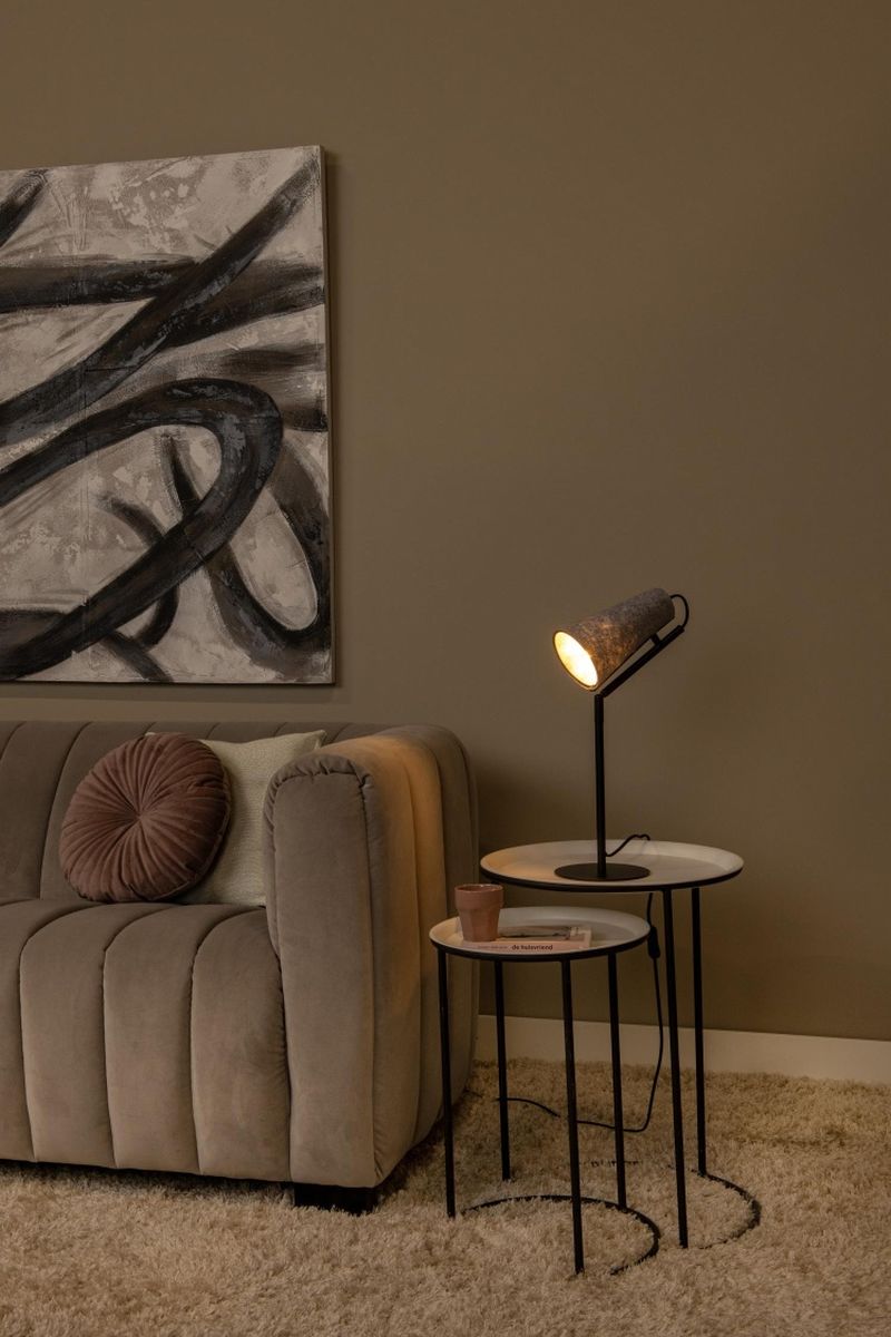 Lucide BENSEN - Stolná lampa - 1xE14 - šedá